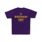 BAPE A Bathing Ape Logo Tee Purple