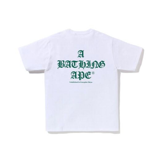 BAPE A Bathing Ape Logo Tee White