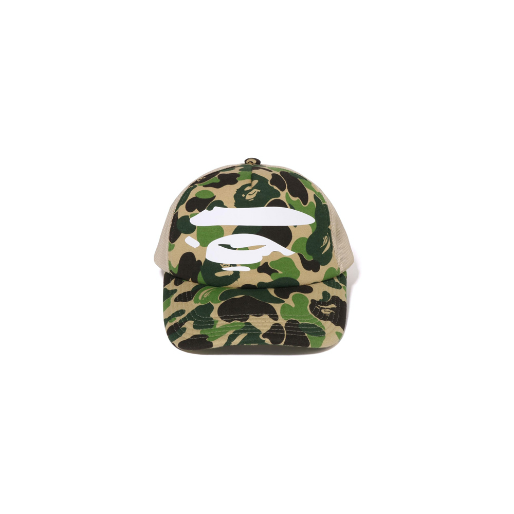 BAPE ABC Camo Ape Face Mesh Cap Green