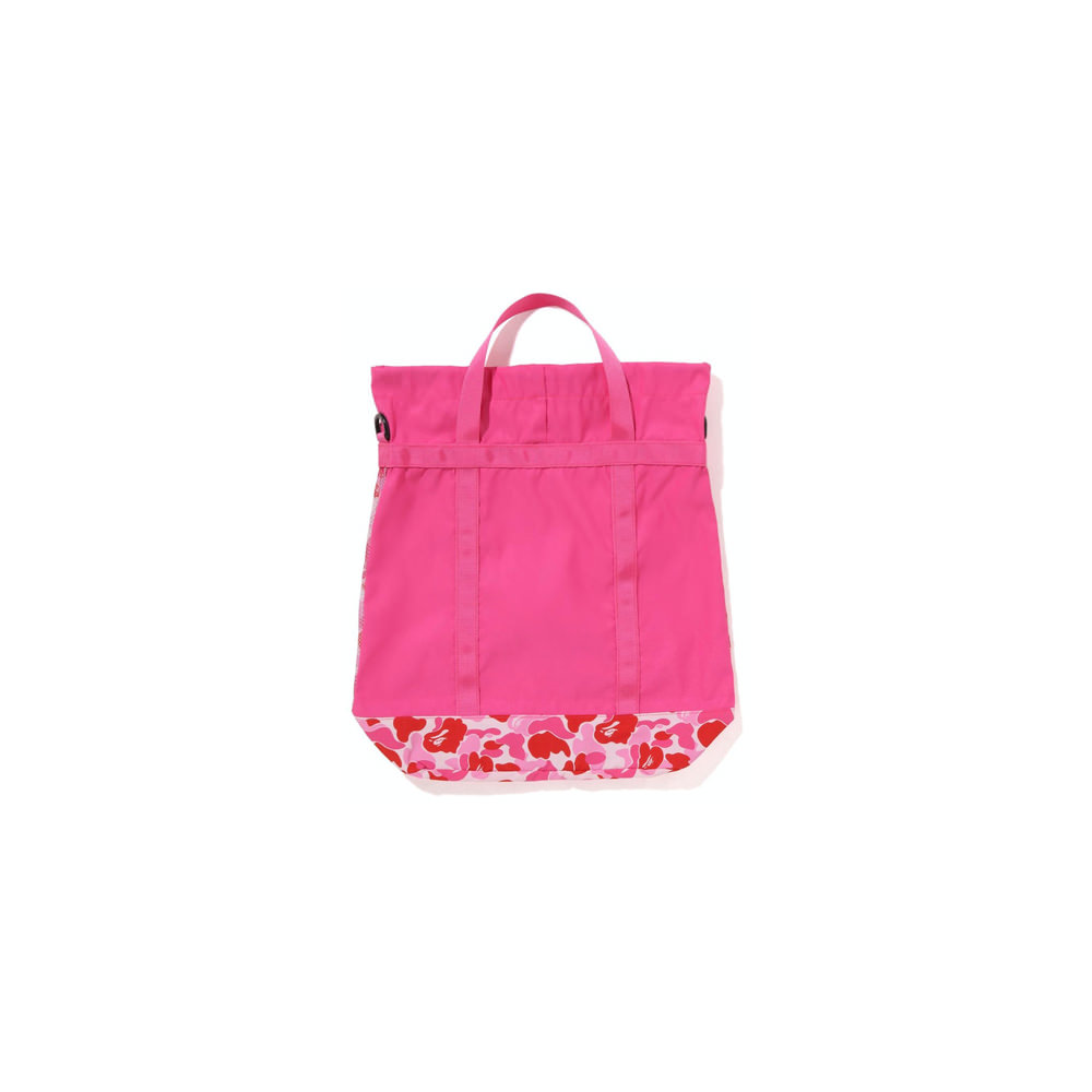 BAPE ABC Camo Mesh Tote Bag PinkBAPE ABC Camo Mesh Tote Bag Pink OFour