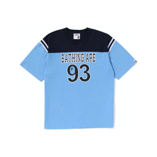 BAPE Football Relaxed Fit Tee Blue