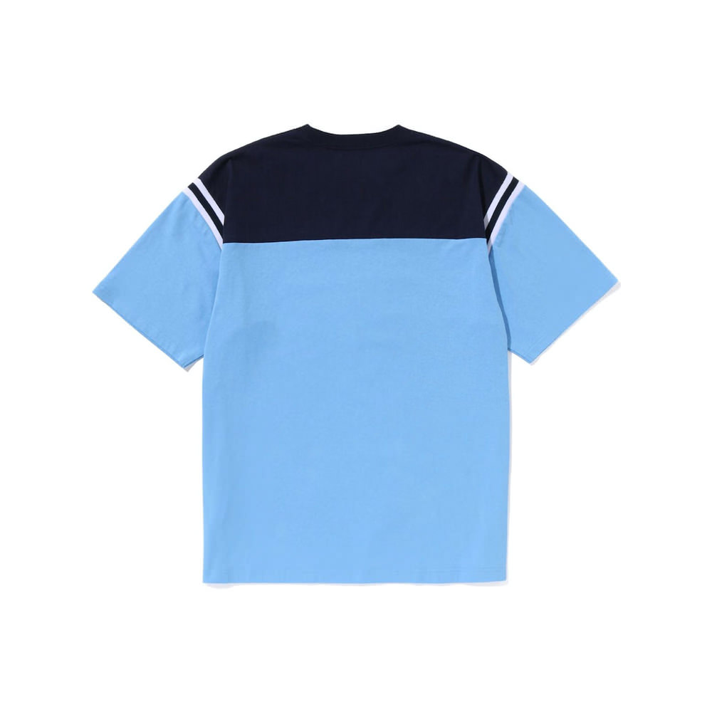 BAPE Football Relaxed Fit Tee BlueBAPE Football Relaxed Fit Tee Blue ...