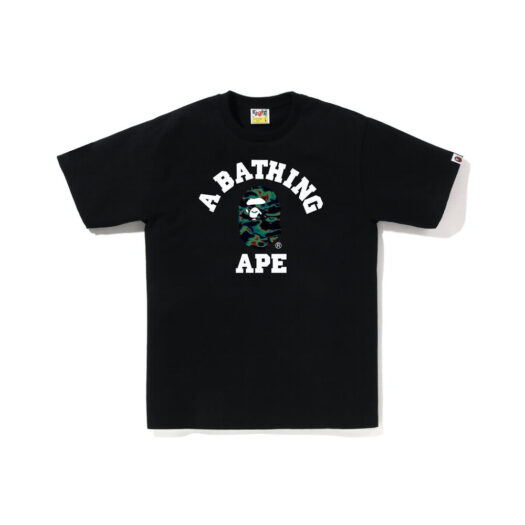 BAPE Thermography College Tee Black