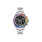 BAPE Type 4 BAPEX Crystal Stone Watch Silver