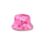 BAPE Women’s Woodland Camo Bucket Hat Pink