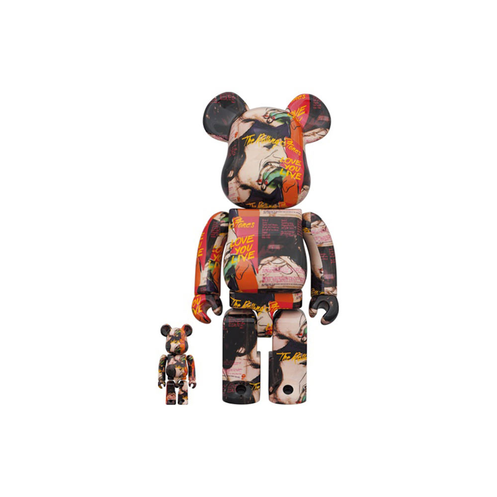 Bearbrick Andy Warhol x The Rolling Stones (Love You Live) 100