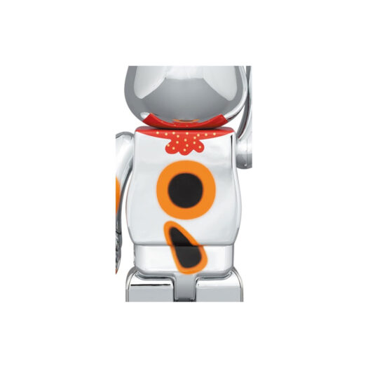 Bearbrick Lucky Cat Good Luck Ten Million Ryo 100% & 400% Set Silver Plated