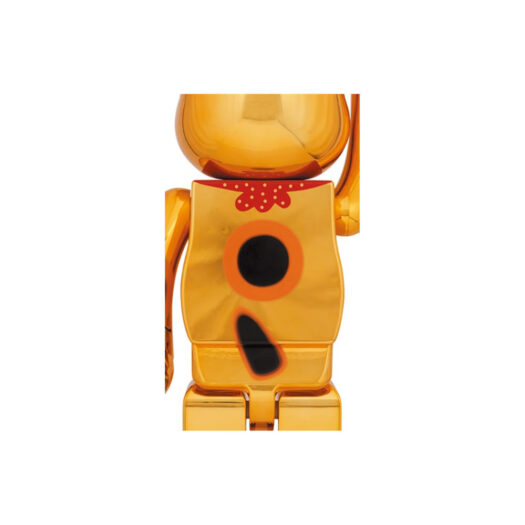 Bearbrick Lucky Cat Good Luck Ten Million Ryo 1000% Gold Plated