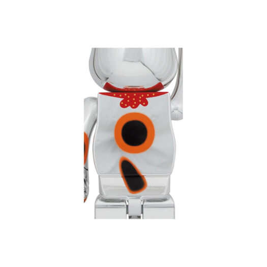Bearbrick Lucky Cat Good Luck Ten Million Ryo 1000% Silver Plated