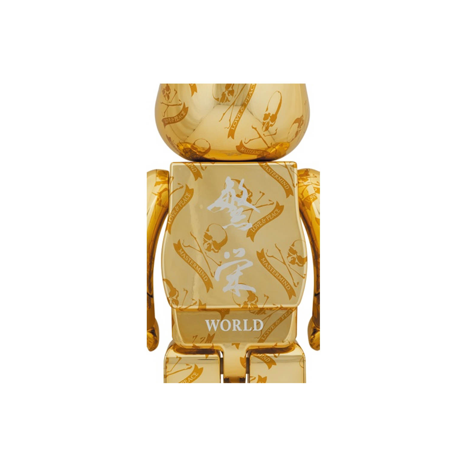 Bearbrick x Mastermind World 1000% GoldBearbrick x Mastermind World 1000%  Gold - OFour