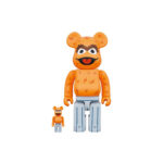 Bearbrick x Sesame Street Oscar the Grouch (The Original Orange Fur Ver.) 100% & 400% Set