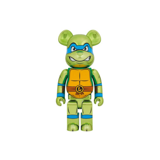 Bearbrick x Teenage Mutant Ninja Turtles Leonardo 1000% Chrome Ver.
