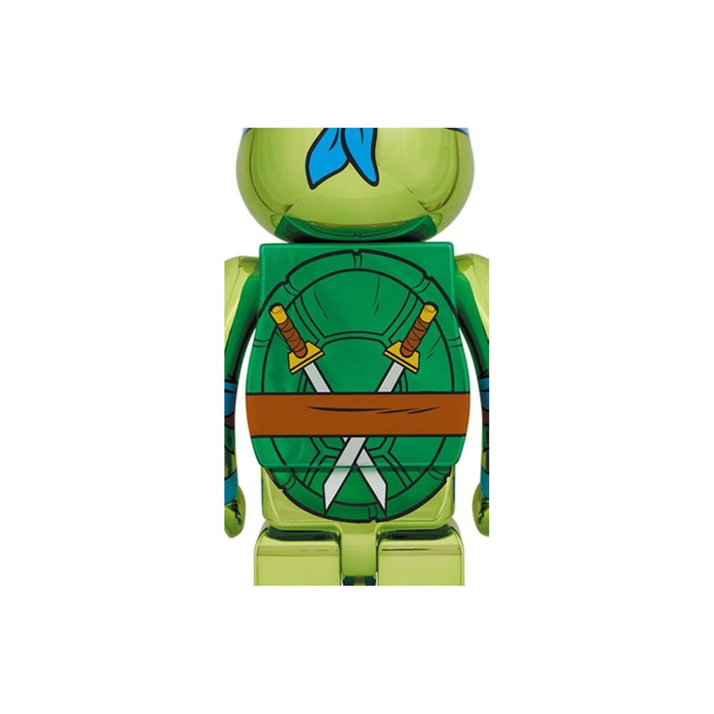 Bearbrick x Teenage Mutant Ninja Turtles Leonardo 1000% Chrome Ver