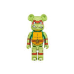 Bearbrick x Teenage Mutant Ninja Turtles Raphael Chrome 1000%