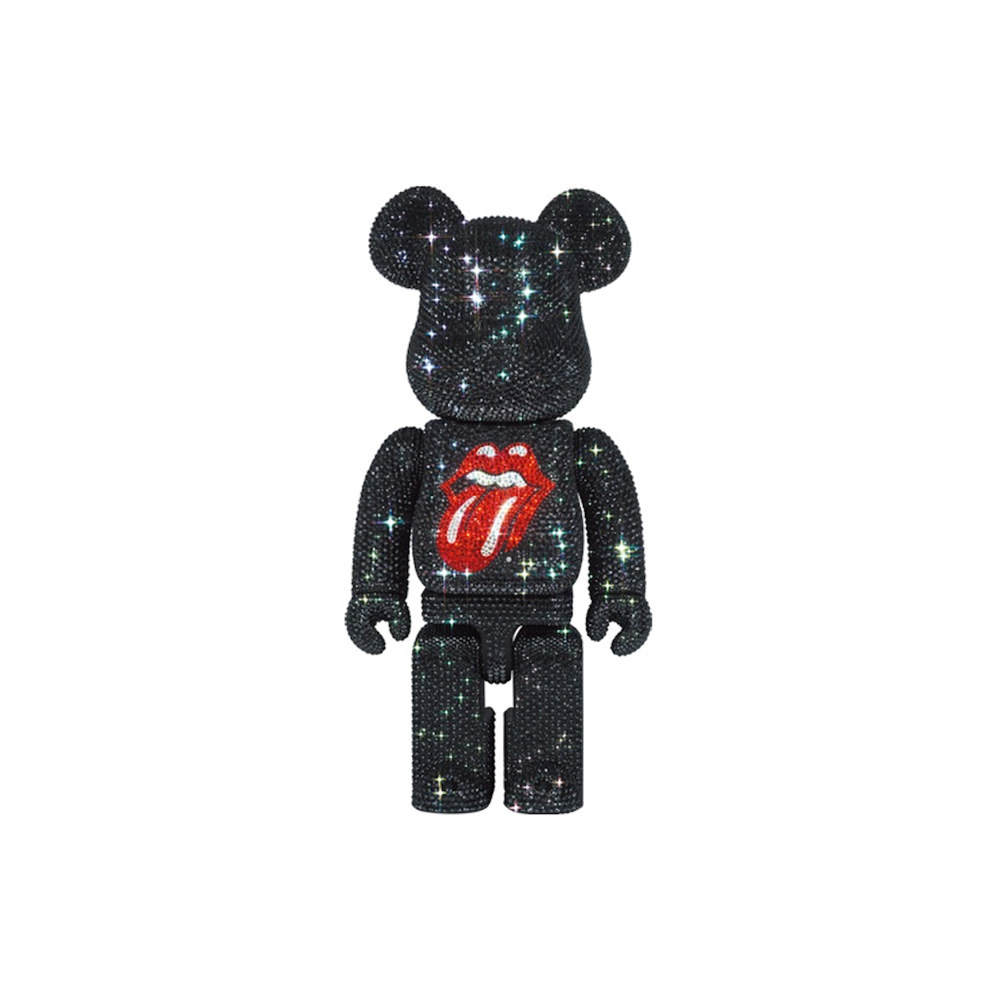 Bearbrick x The Rolling Stones Tongue Logo Crystal Decorate 400