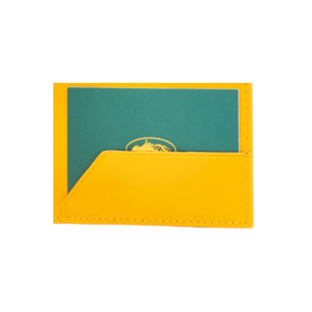 Dior x Kaws Card Holder Yellow Bees Black in Calfskin - US