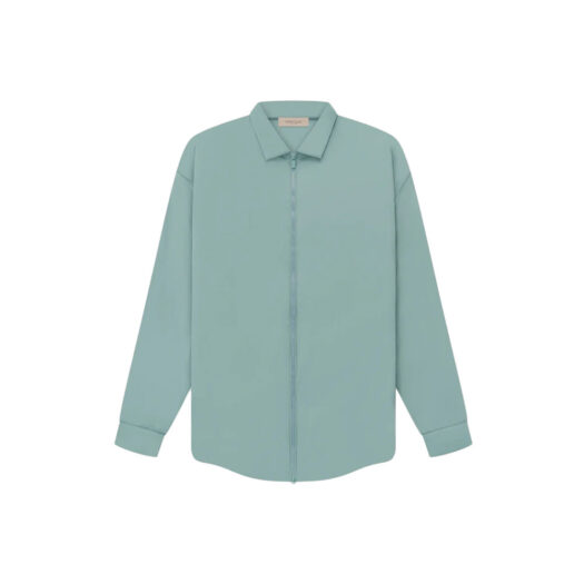 Fear Of God Essentials Filled Nylon Shirt Jacket Sycamore
