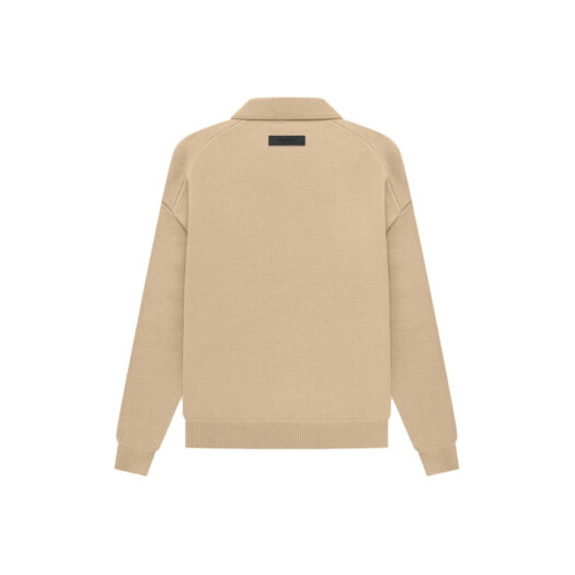 Fear Of God Essentials Knit LS Polo Sand