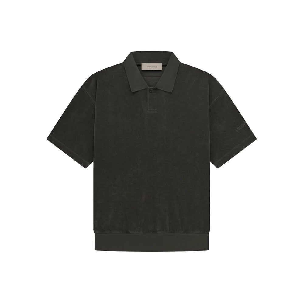 Fear of God Essentials SS Terry Polo Off BlackFear of God Essentials SS ...