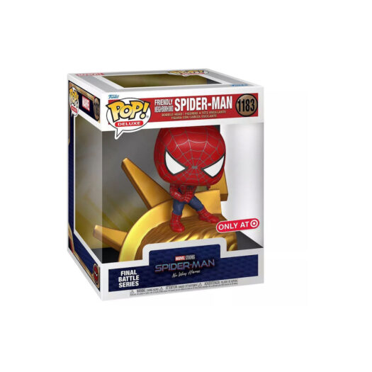 Funko Pop! Deluxe Marvel Studios Spider-Man No Way Home Friendly Neighborhood Spider-Man Target Exclusive Figure #1183