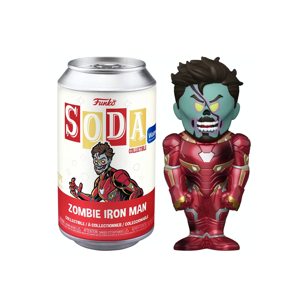 Funko Soda Marvel Studios What if…? Zombie Iron Man Walmart Exclusive Open Can Common Figure