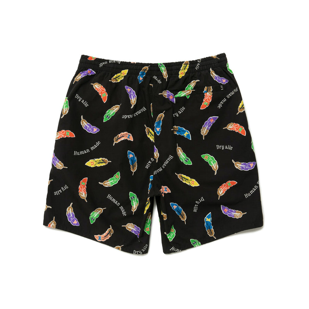 Human Made Feather Shorts BlackHuman Made Feather Shorts Black - OFour