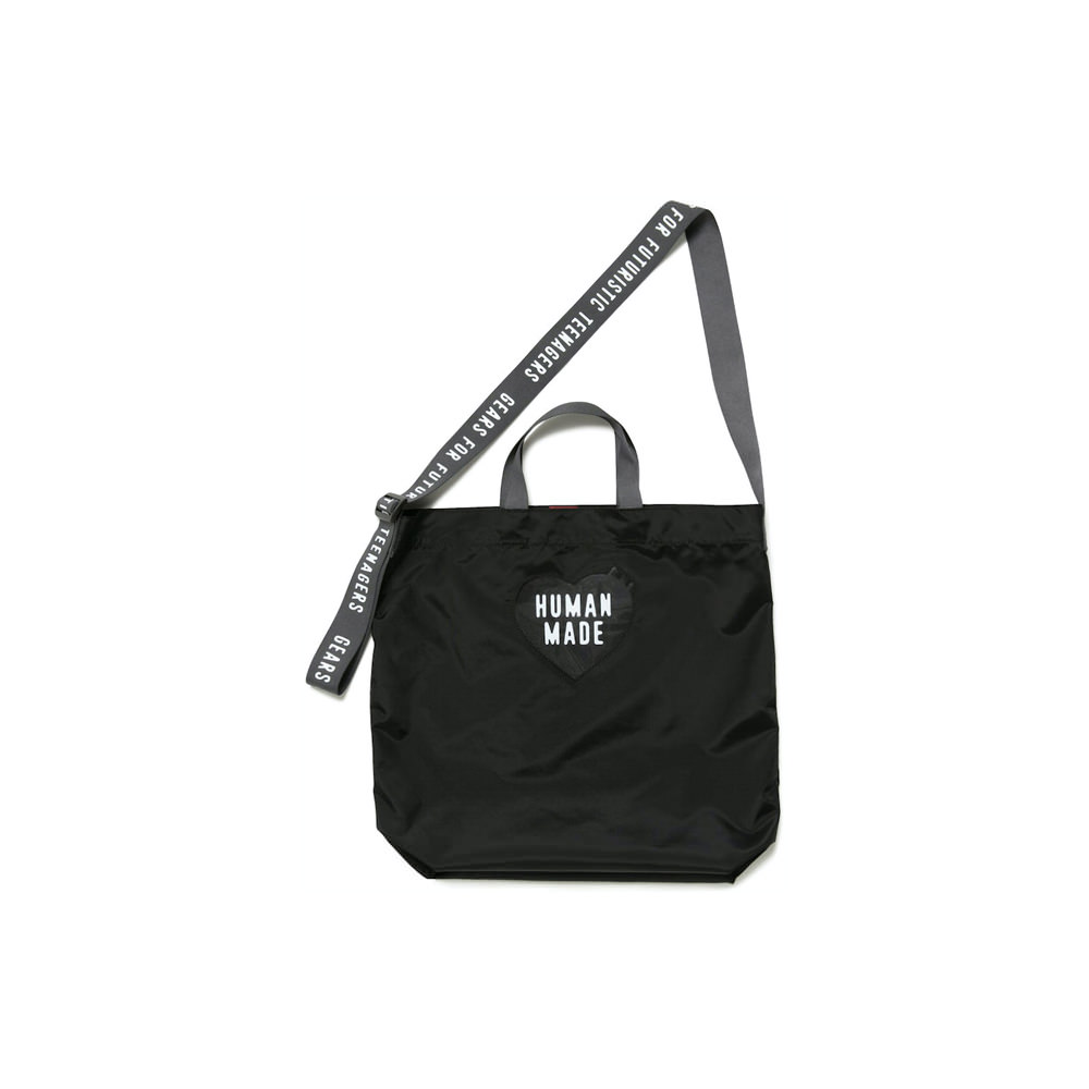 バッグ HUMAN MADE NYLON HEART 2-WAY TOTE BLACK Human Made - NYLON HEART 2-WAY TOTE | HBX - Globally Curated
