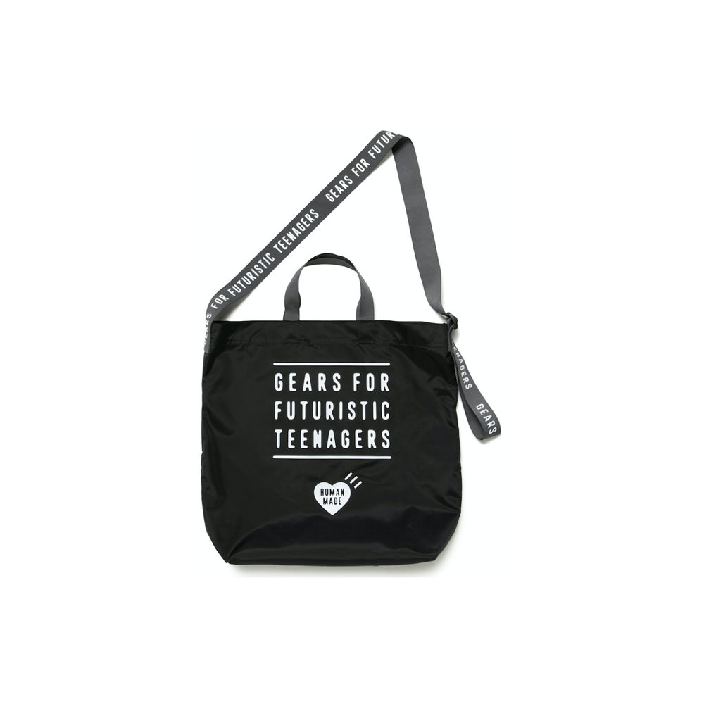 Human Made Nylon Heart 2 Way Tote Bag BlackHuman Made Nylon
