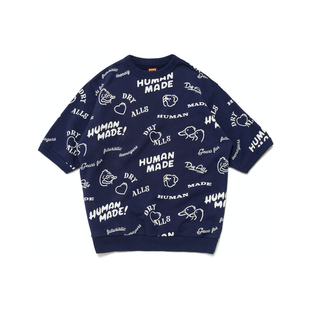 Human Made Printed S/S Sweatshirt NavyHuman Made Printed S/S