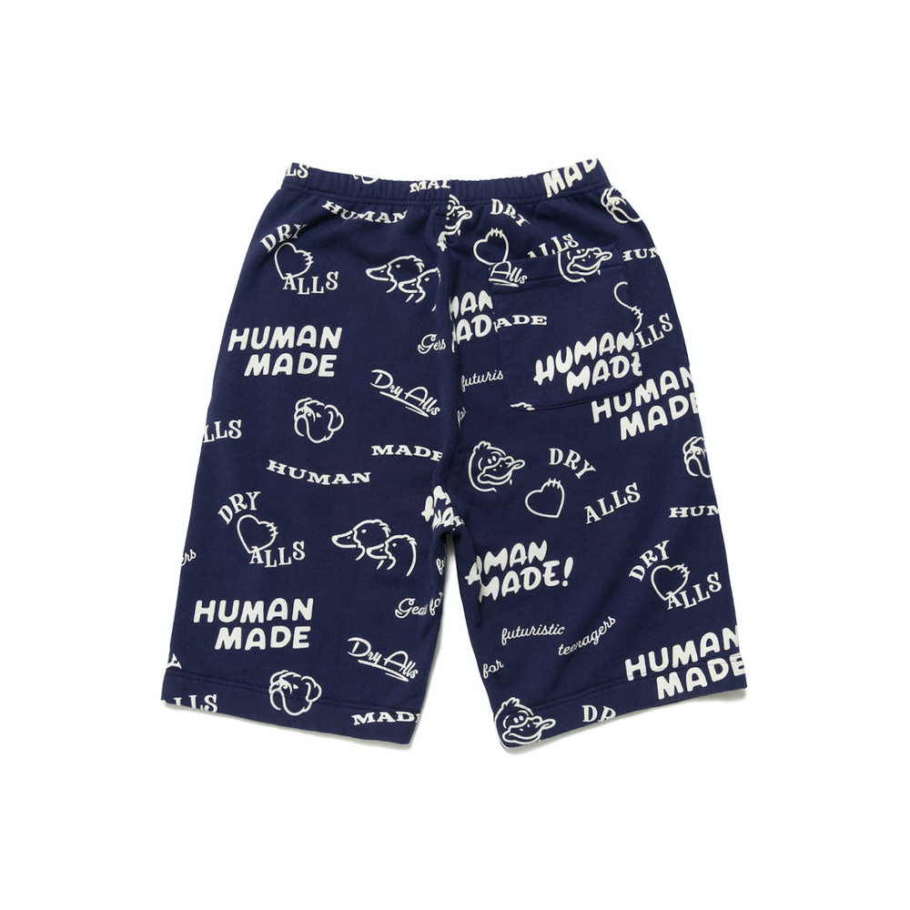 Human Made Printed Sweat Shorts NavyHuman Made Printed Sweat