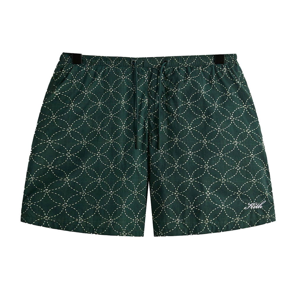 Kith Geometric Stitch Active Swim Short Stadium