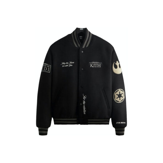 Kith x STAR WARS Anniversary Varsity Jacket Black PH