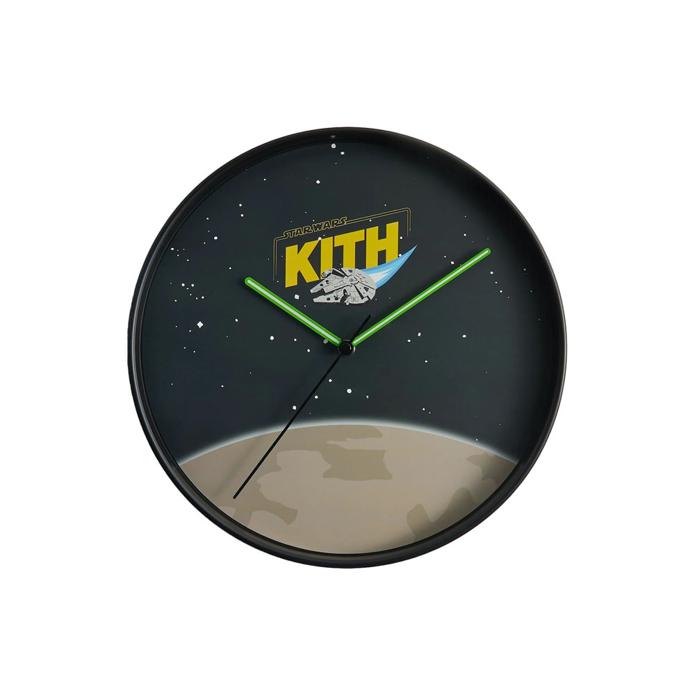 Kith x STAR WARS Millennium Falcon Ship Wall Clock BlackKith x