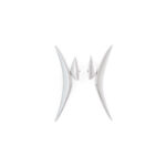 Mugler H&M Boomerang Earrings Silver-colored