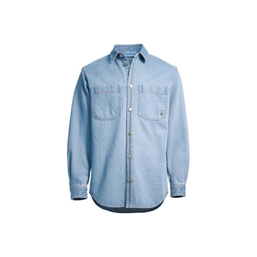 Mugler H&M Denim Shirt (Mens) Light Denim Blue