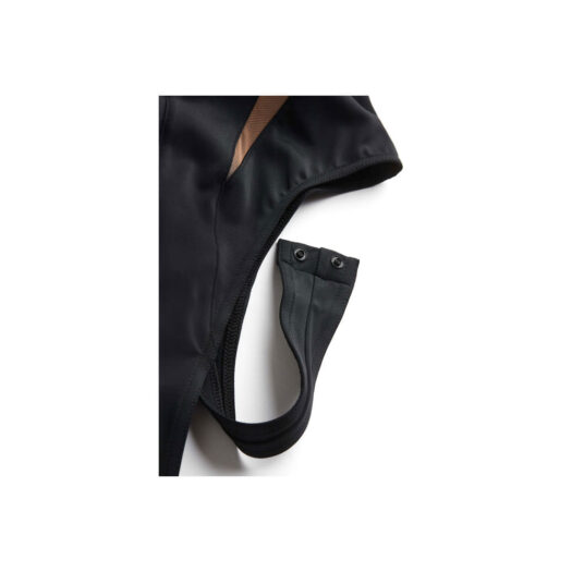 Mugler H&M Mesh-Paneled Bodysuit Beige/Black