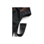 Mugler H&M Mesh-Paneled Bodysuit Dark Brown/Black