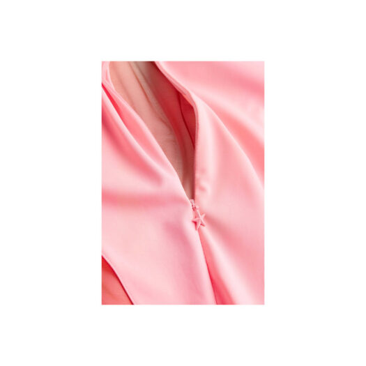 Mugler H&M Mesh-Paneled Mini Dress Pink