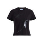 Mugler H&M Printed Fitted T-shirt Black