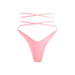 Mugler H&M Tie Bikini Bottoms Pink