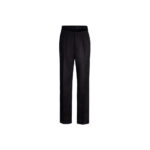 Mugler H&M Wool Cut-Out Loose-Fit Pants (Mens) Black