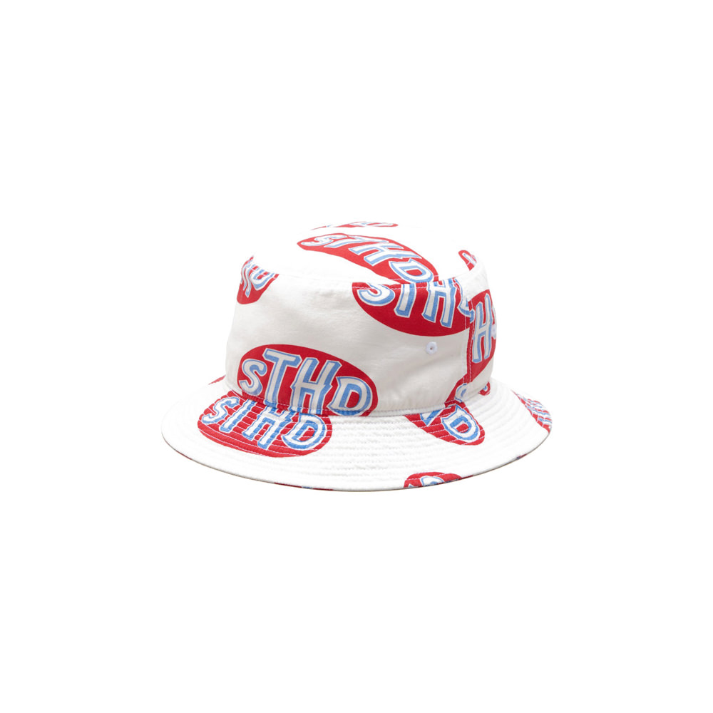 Neighborhood x Saint Mxxxxxx STHD Bucket Hat White RedNeighborhood