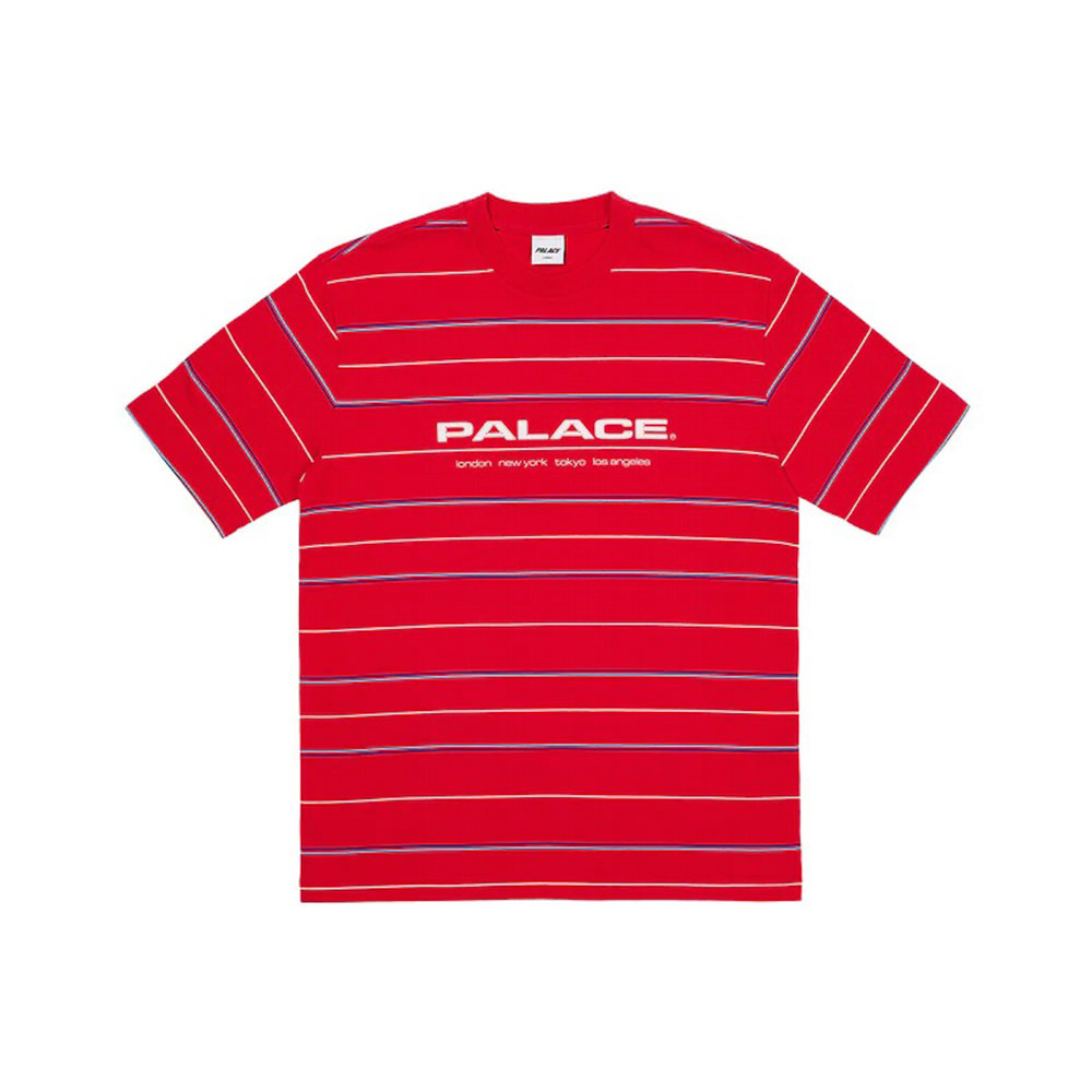 Palace City Striper T-Shirt Truest Red