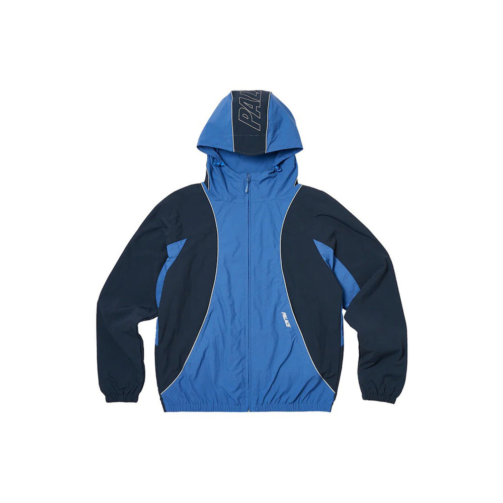 Palace Font Zip Shell Jacket Blue/Airforce