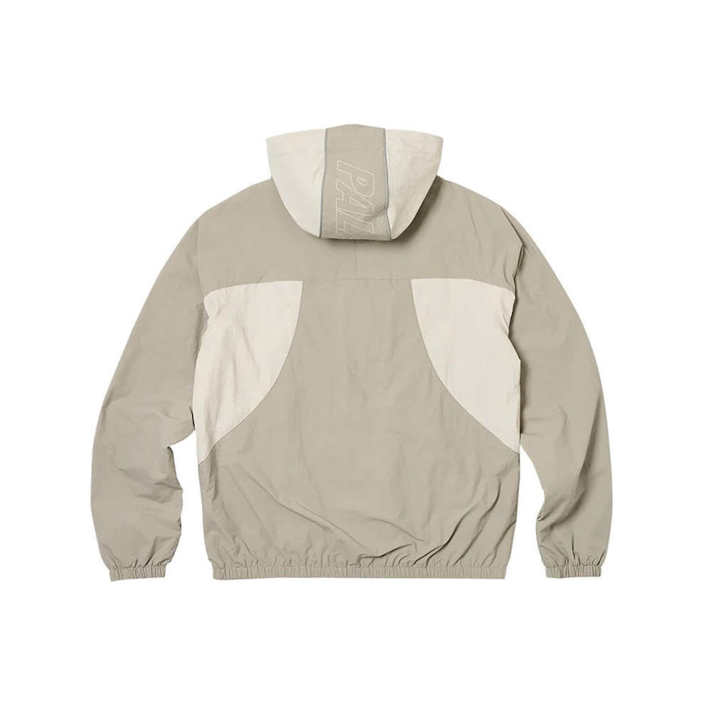 Palace Font Zip Shell Jacket Stone/GreyPalace Font Zip Shell