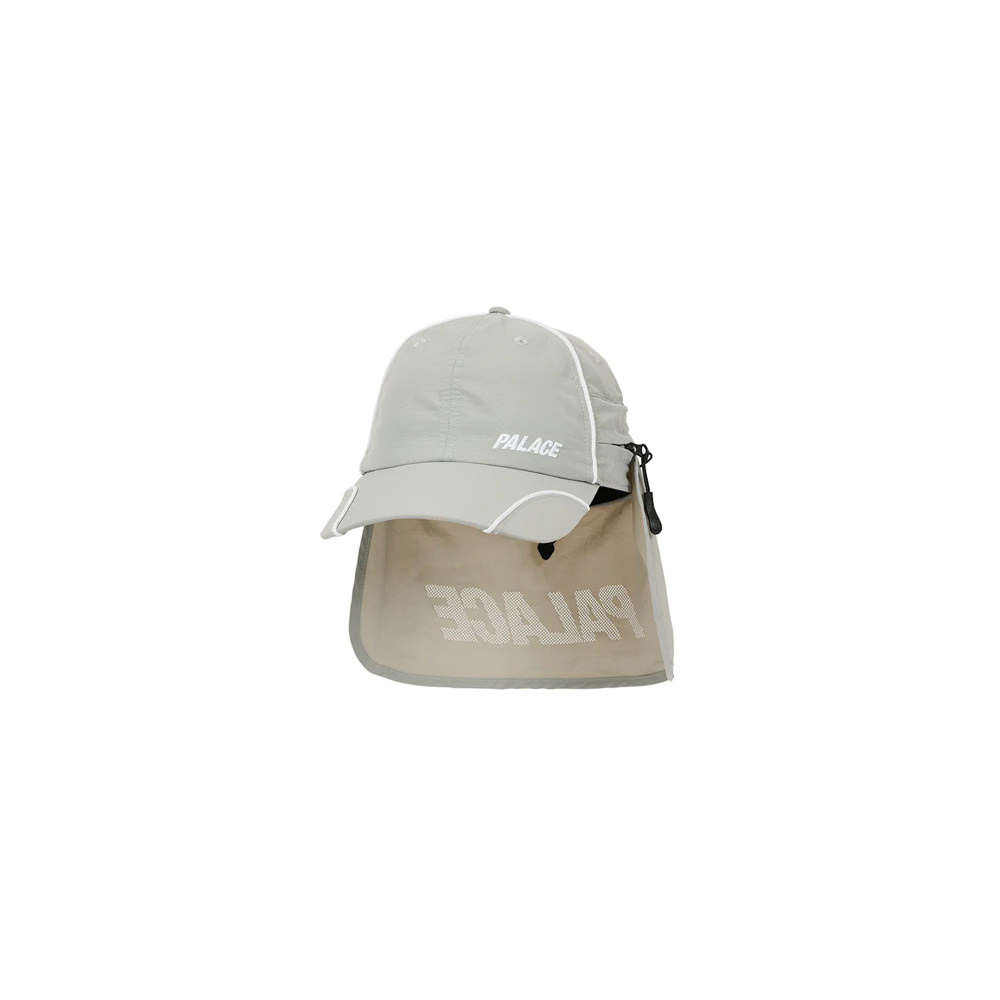 Palace Font Zip Shell Neck Saver 6-Panel GreyPalace Font Zip