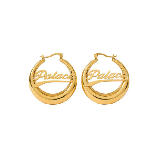 Palace Hoop Earrings Gold Plated