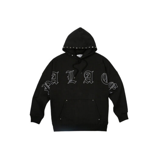 Palace Stud Hood Black