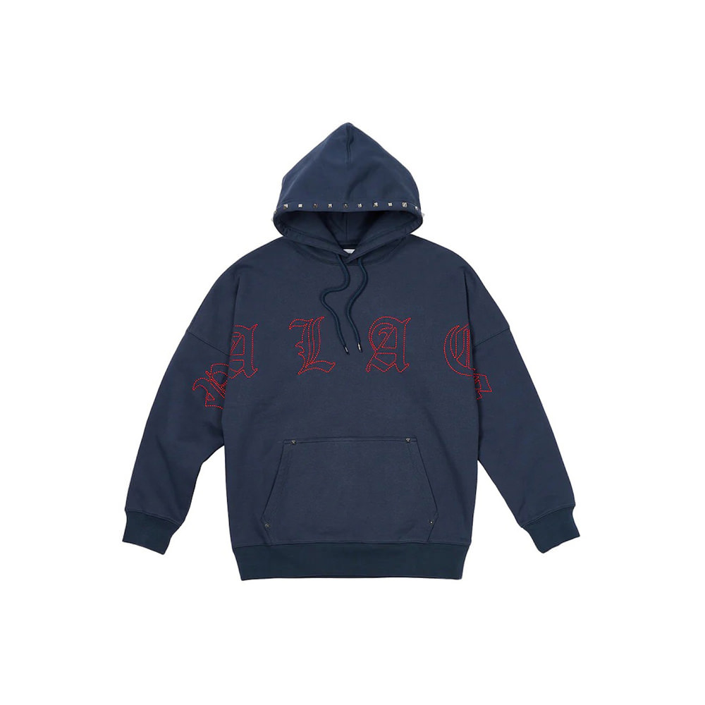 Palace Stud Hood NavyPalace Stud Hood Navy - OFour