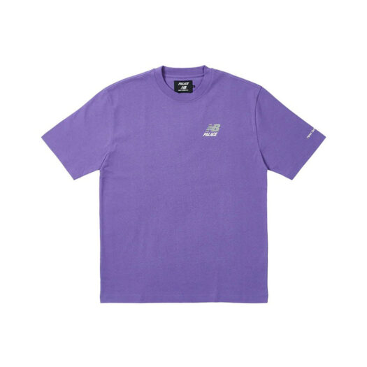 Palace x New Balance Logo T-Shirt Purple
